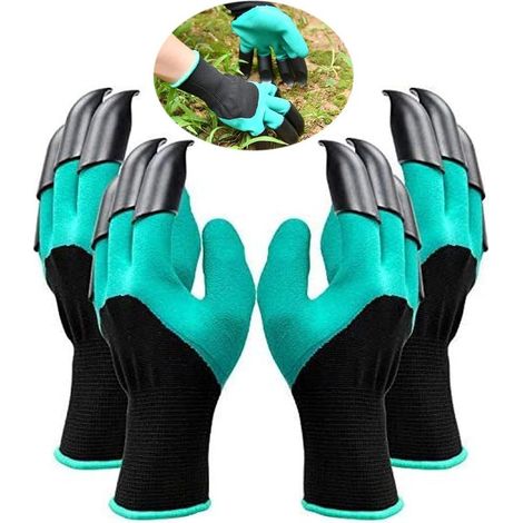 Gartenhandschuhe Mit Krallen – 2er-pack, Wasserdicht, Dornen- Und Durchstichfest, Handschutz