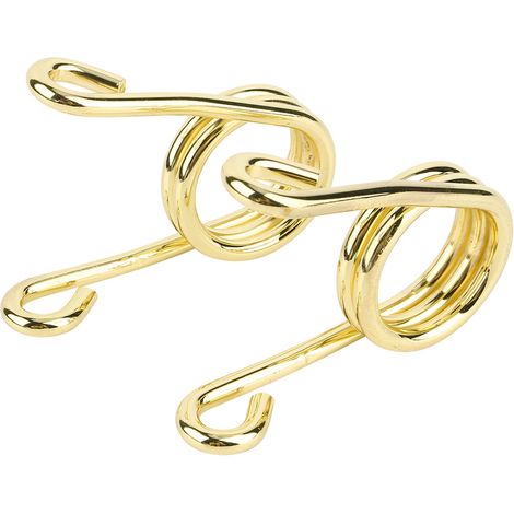 Maßgefertigte, Gold/silberne, 3,5 Zoll Große, Verchromte Torsionssitzfedern Für Solositze Von Chopper Und Bobber