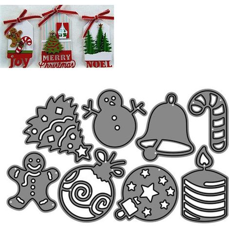 Langlebige Und Wiederverwendbare Stanzformen Aus Kohlenstoffstahl Für Die Herstellung Von Weihnachtskarten (silber)