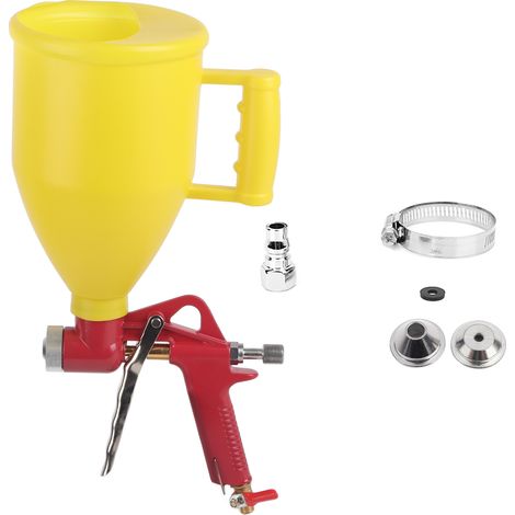 Pneumatische Farbspritzpistole Mit 0,79-gallonen-kunststoffbehälter Für Decken-, Wand- Und Strukturfarben Sowie Trockenbaufarben, 50 Psi / 3,5 Bar