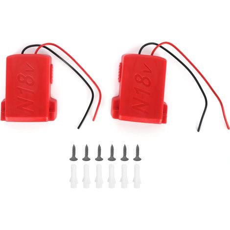 Akkuadapter, Stromanschluss, Elektrische Komponenten Für Milwaukee M18 18v, 2 Sets