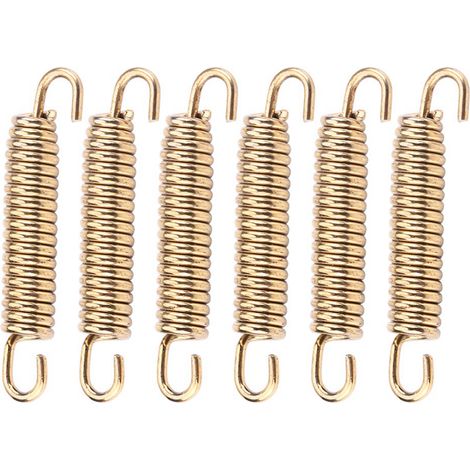Auspuffhaken Aus Edelstahl Mit Federmechanismus, 6 Stück, Für Motorrad, Roller, Atv, Goldfarben