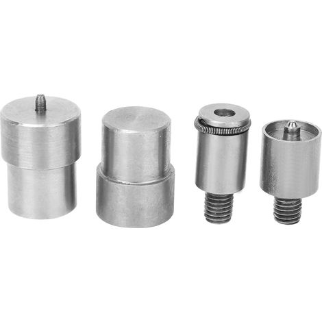 Druckknopf-form Aus Silberfarbenem Edelstahl, 4-teilig, Ersatzteilset Für 831