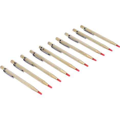 Aluminium-gravierstifte, Wolframkarbidspitze, Markierwerkzeug Für Keramik, Glas, Metall, Gold, 10 Stück