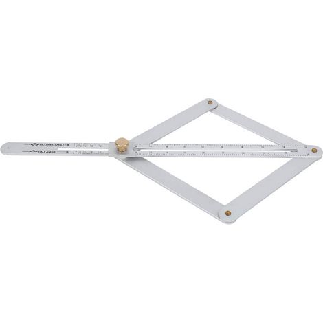 Winkelmesser, Verstellbarer Tragbarer Winkelmesser Aus Aluminiumlegierung, Mit Digitaler Winkelskala Aus Edelstahl (silber)