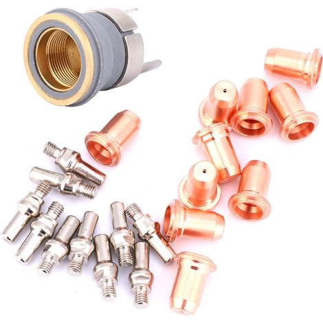 Plasmaschneiddüsen, 22 Stück Pt60 Pt40 Plasmaschneidbrenner 1,0 Mm Düse Elektrodenschutz Zur Verbesserung Der Plasmaschneidqualität Und Arbeitseffizienz