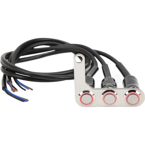 Wasserdichter Led-motorradlenkerschalter Aus Edelstahl Für Hupe, Scheinwerfer, Zusatzscheinwerfer, Lampe (rechts)