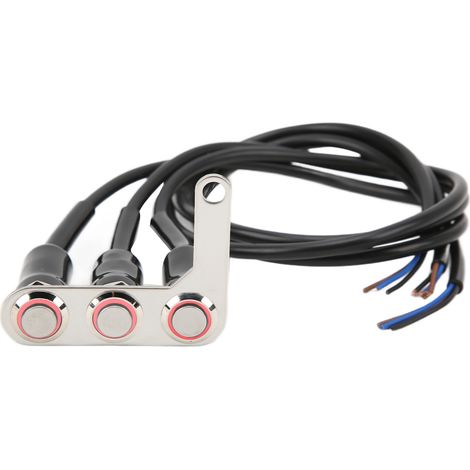 Led-motorradlenkerschalter Aus Edelstahl, Wasserdicht, Für Hupe, Scheinwerfer Und Linkes Licht