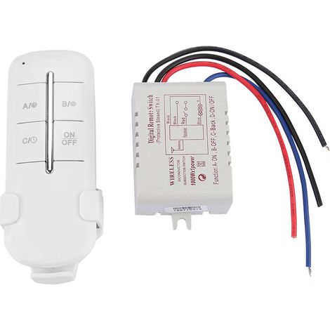 Drahtloser Ein-/ausschalter Für Lampen, Ac180-240v, Funkfernbedienungsschalter (1 Kanal, 1000w)