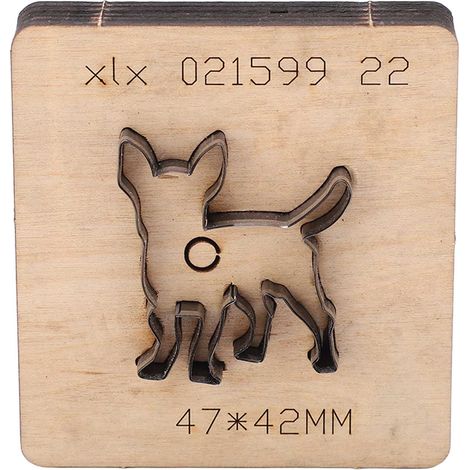 Stanzform Für Hundemotive Aus Legiertem Stahl, Lederstanzform Mit Holzplatte Für Diy-bastelarbeiten
