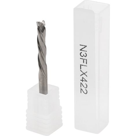 Silberner 3-schneiden-fräser Für Aluminium-metallbearbeitungswerkzeuge 4 X 22 55 Mm