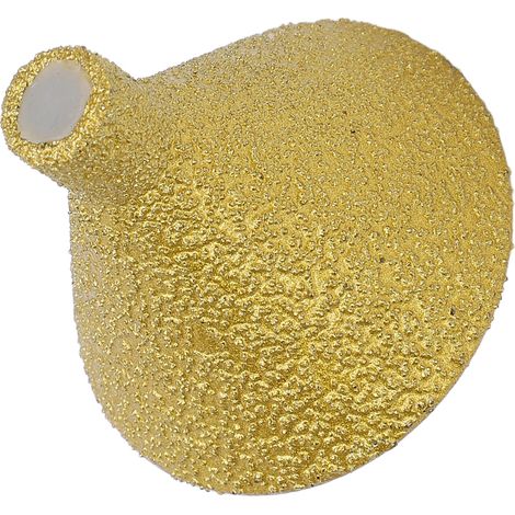 Diamant-kegelschleifer Mit 38 Mm Durchmesser, Kleiner Fase Und M10-schaft Zum Bohren, Aufweiten Und Polieren, Körnung 50