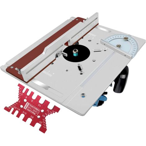 Set Aus 2 Einlegeplatten Aus Aluminiumlegierung Für Frästische, Holzfräsplatten, Schneidemaschinen, Gravierhilfsmittel, Holzbearbeitungsbänke