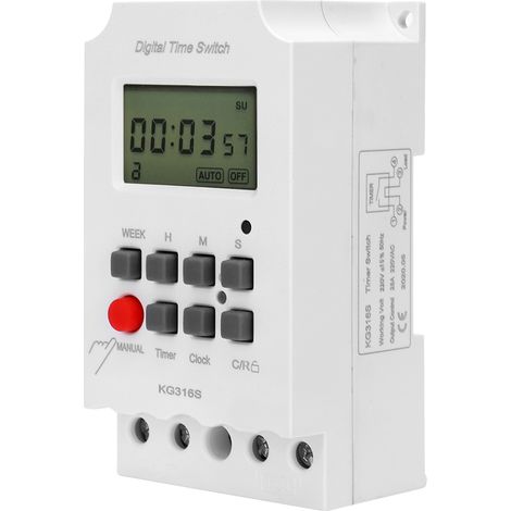 Lcd-digitaltimer, Mikrocomputer, Sekundensteuerung, 32 Ein-/aus-gruppen, 220 V Kg316s