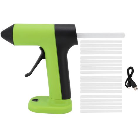 Kabellose Heißklebepistole, Tropffrei, Usb-aufladbar, Mit 30 Klebesticks, Automatischer Abschaltung, Für Diy, Basteln, Umweltfreundlich