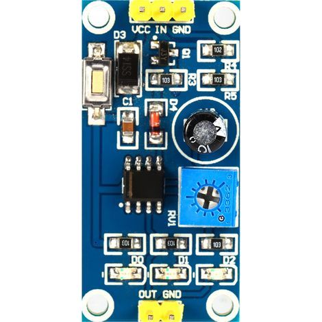 Ne555 Verzögerungsmodul, Impulsmodul, Externer Trigger, Led-leuchte, 5–12 V, Integrierter Testknopf, Einstellbarer Timer Für Den Täglichen Gebrauch
