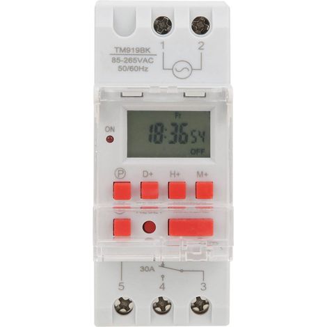 Tm919bk 85 265v Ac 30a Lcd 7-tage Programmierbare Digitale Zeitschaltuhr