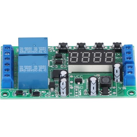 Verzögerungsrelaismodul, 2-kanal-impulstrigger, Stromausfall-zyklus-timer-schalter Yf-7 7–30 V Dc