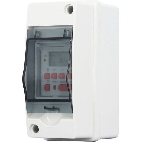 7-tage-timer Mit 28 Ein-/ausschaltprogrammen, Programmierbares Digitales Lcd-display Mit Wasserdichtem Gehäuse, Ac85-265v