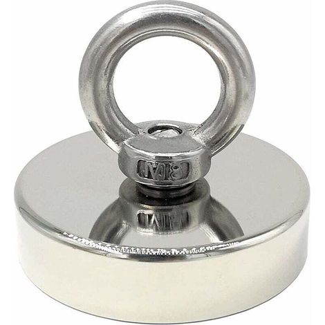 Neodym-magnet, 140 Kg Kraft, 60 Mm Durchmesser, Leistungsstarker Heberingmagnet Für Industrie Und Wissenschaft, Magnetangeln