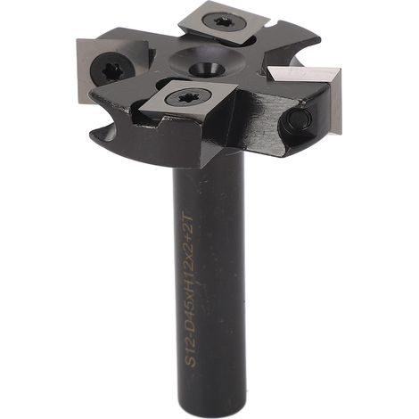 Fräser Für Spoilboard-oberflächen, 12-mm-schaft, 1 3/4 Zoll Schnittdurchmesser, 4 Schneiden, Wendeschneidplatte, Hobeln