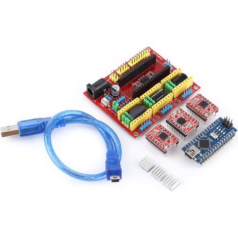 A4988 Cnc-graviermaschinenschutzschild, Nano 3.0-lesegerät, Karte Mit Usb-kabel, 3d-drucker-kit