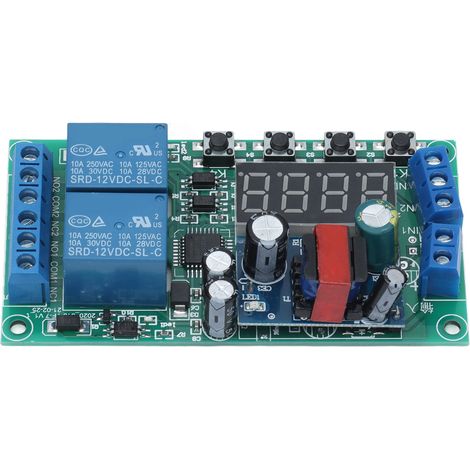 2-kanal-zeitverzögerungsrelaismodul, 220-vac-digitalimpuls-trigger-zyklustimer-bedienfeld Yf-7