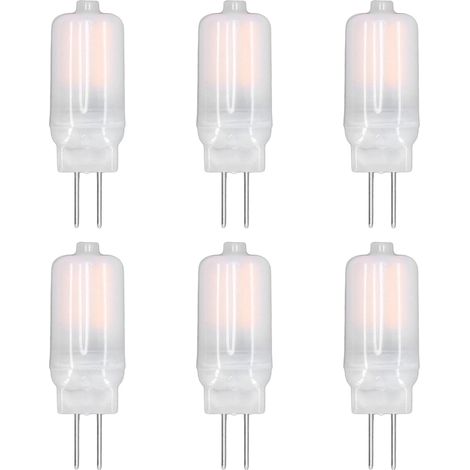 G4 12v Led-lampe, 360°-abstrahlwinkel, 360°-wärmeableitung, Geringer Energieverbrauch, Standard-sockel, 3w, Warmweiß, 6er-pack