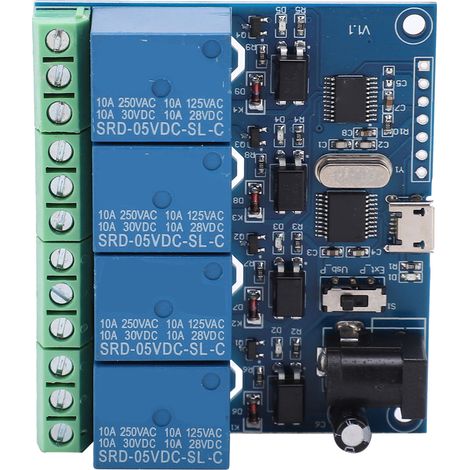 4-kanal-dc5v-relaismodul, Usb-computersteuerungsschalter, Hochleistungs-lcus-4-chip