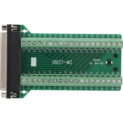 Db37-breakout-steckverbinder, Gerader Klemmenblock, Leiterplattenisoliert, Störungsfrei, Ac 300 V, Db37-m2-buchse