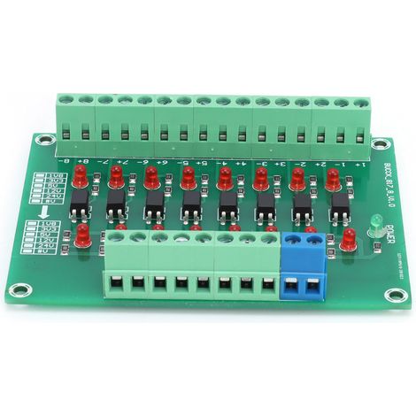 Optisches Isolationsmodul, Schaltfrequenzbegrenzung 20 Khz, 12 V Bis 3,3 V, 8-kanal-optokoppler, Sps-signalwandlerplatine