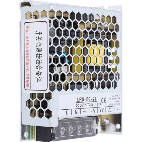 Berm Led-schaltnetzteil Mit Einstellbarem Spannungsüberlastungsschutzschalter, 50 W, 85–264 V Ac, Rs-50-24