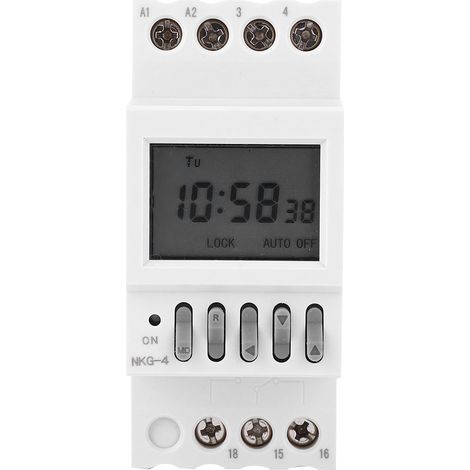 Programmierbarer Timer Nkg-4, Din-schienenmontage, Ac220v 3a
