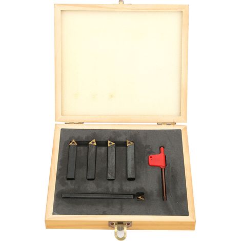 Wendeschneidplatten-drehwerkzeugsatz, 5-teilig, Hartmetall-wendeschneidplatten Zum Anfasen F4-1-10 Mm