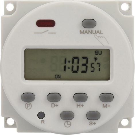 Programmierbarer Timer Mit Digitalanzeige, Kleine Ausführung, 7 Tage, 1s 168h, 5va (110v Ac)