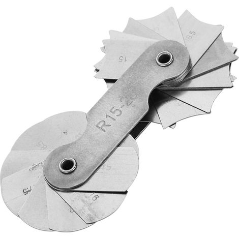 Radiusgewindelehre Aus Edelstahl, Innenkonvex-außenkonkav-messwerkzeug (r15-25mm)