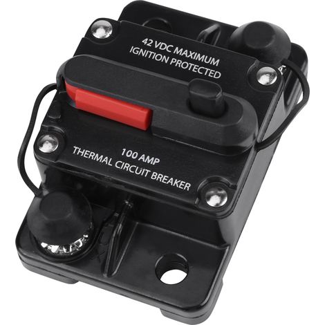 Dc12v-42v Autoradio-audio-inline-schutzschalter, Manuelle Rückstellung (100a)