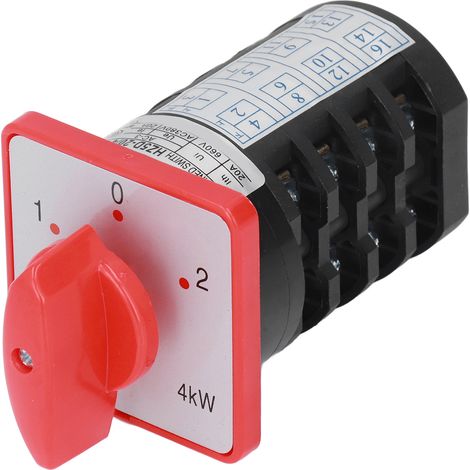 Berm – Drehschalterknopf, Wahlschalter, 4 Abschnitte, 3 Positionen, Ac380v