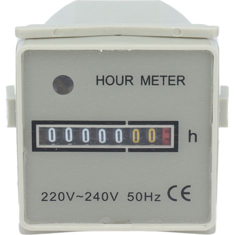 Mechanischer Betriebsstundenzähler, Industrietimer Mit Anzeige Hm-2/uwz48, 220–240 V, 0,3 W
