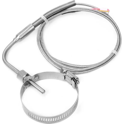 Winkelsonde Aus Edelstahl Mit Einziehbarem Ring, Temperatursensor Typ K, 1 M Kabel