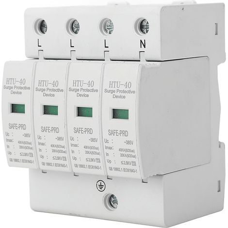 Pv-wechselstrom-überspannungsschutzgerät, 4-poliger Flammhemmender Schutz, 20–40 Ka, 385 V Ac