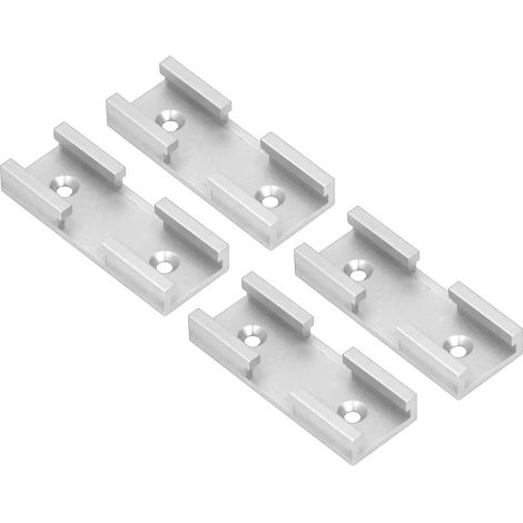 Kreuzverbinder Aus Aluminiumlegierung Für Schreinerarbeiten, T-förmige Schienenverbinder Für Schreiner, Silberfarben, 4 Stück