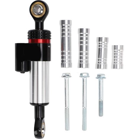 Lenkungsdämpfer Für Motorräder Aus Eloxierter Aluminiumlegierung, Universelle Lenkungshalterung Für 125-cm³- Und 150-cm³-roller, Silber
