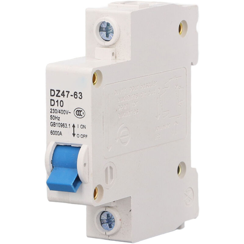 Mini-leistungsschalter 1p 230v 400v Din-schiene 10a 6000, Schaltvermögen