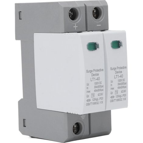Gleichstrom-überspannungsschutzgerät, Modulares Design, Schnell Ansprechender, Explosionsgeschützter Überspannungsableiter 2p 40 Ka 1000 V