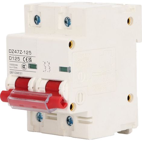 Gleichstrom-leistungsschalter Mit Kurzschlussschutz Für Pv-anlagen (2-polig, 1000 V, 125 A, Roter Schalter)