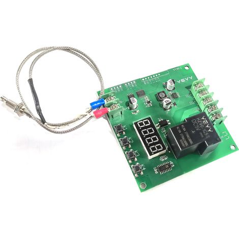 Mini-led-temperaturreglermodul 0–1000 °c, Temperaturregler-schalttafel Mit K-typ-sensorfühler