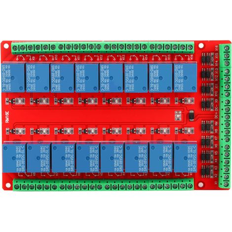 Schnittstellenplatine Für 16-kanal-relaismodule Mit Isolierter Schaltung, High/low-pegel-triggerung (dc 5v)