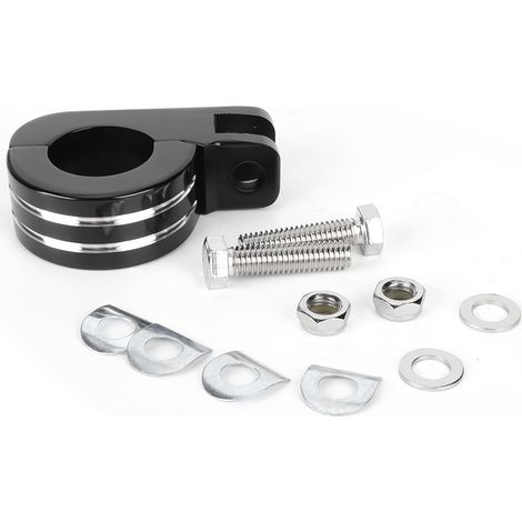 Paar Motorrad-fußrasten-befestigungsklemmen, 32 Mm/1,25 Zoll, Fußrastenhalterung Passend Für Honda, Silber Und Schwarz