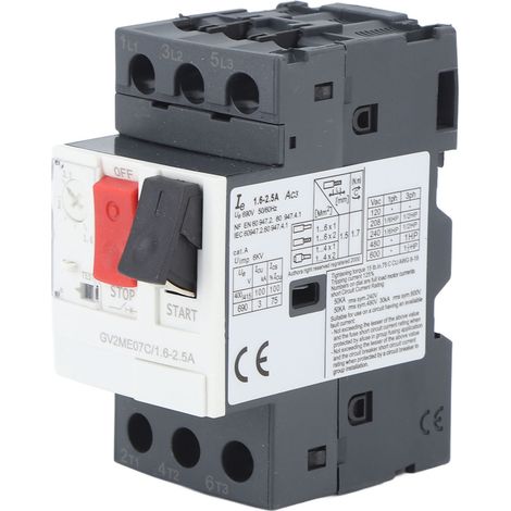 Motorschutzschalter, Überlast- Und Kurzschlussschutz, Ac690v Gv2 Me07c 1,6-2,5a Anlaufschalter